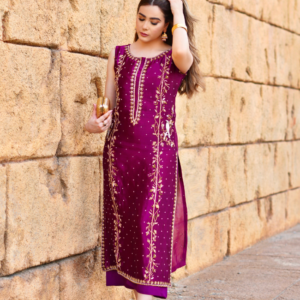Purple Classic Kurta