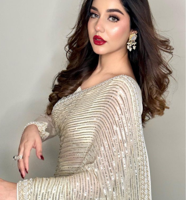 Gold Embellished Saree