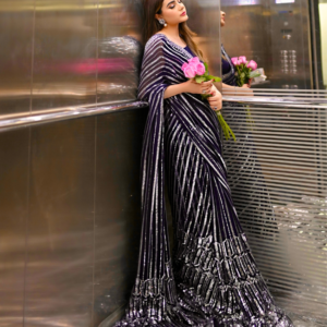 The Classic Royal Blue Saree