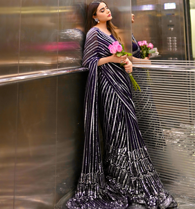 The Classic Royal Blue Saree